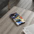 Festive Christmas Decorations on a Row of Townhomes - Impact Resistant Phone Case